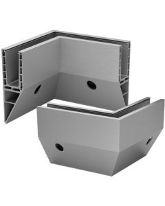 Q-railing Easy Glass Prime Y Fascia Mount  90° Connector Balustrade Base Channel