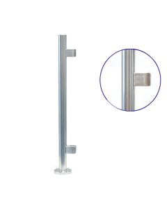 Pre-Drilled Round End Post Kit with Model 26 Clamps for Indoor Use - 48.3mm Ø
