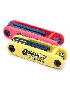 BONDHUS Gorilla Grip 7 & 9 Piece Hex Key Sets 12520 - Twin Pack