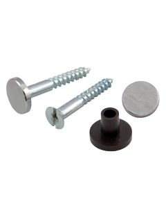 Satin Brushed Chrome Flat Head Mirror Screws