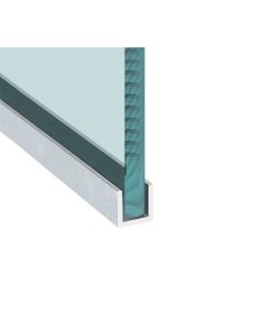 U Channel for All-Glass Shop Fronts - 25mm x 25mm