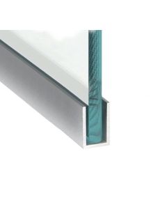 U Channel for All-Glass Shop Fronts - 25mm x 38mm