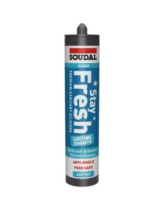 SOUDAL Stay Fresh Acetoxy Sanitary Silicone - Clear