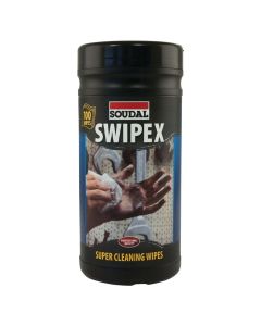 SOUDAL Swipex Heavy Duty Wipes - Tub of 100 Wipes