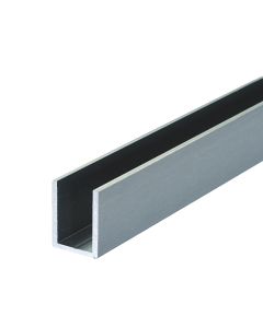 Stainless Steel Look U Channel for 6mm Glass Shower Screens