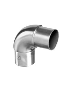 Handrail Tube Flush Fitting Connector - 90° Round Corner