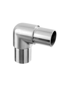 Handrail Tube Flush Fitting Connector - 90° Circular Corner