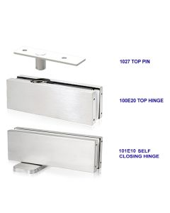 Colcom Biloba Unica Self Closing Patch Fitting Set for Glass Doors