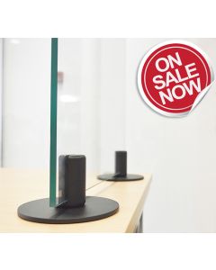 VetroScreen Desk Divider Stand - Screen Height 800mm