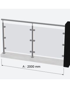 Wall to Post Balustrade Privacy Screens – Up to 1800mm x 2m