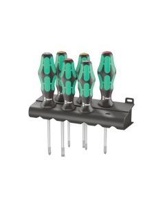 WERA Kraftform Plus Lasertip 335/350/355/ 6 Piece Screwdriver Set