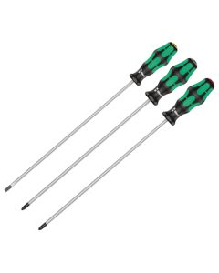 WERA Kraftform Plus 3 Piece Long Screwdriver Set