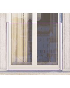 Easy Glass View Juliette Balcony Set - Aluminium, White RAL 9016