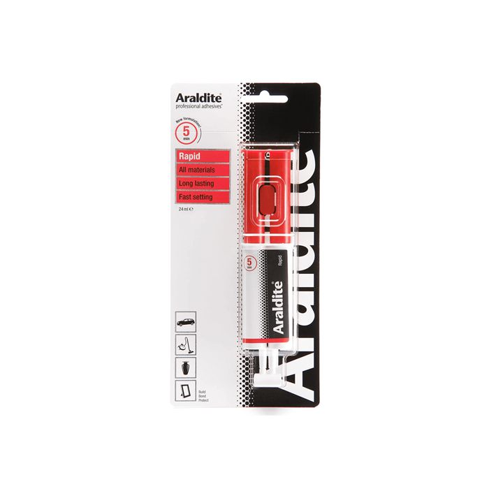 Araldite® Rapid 2-Part Epoxy Adhesive - 24ml Syringe - The Wholesale Glass  Company
