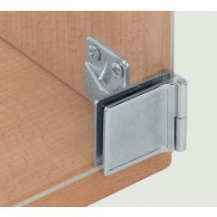1606 Inset Glass Door Corner Clamping Hinge with Fixing Plate