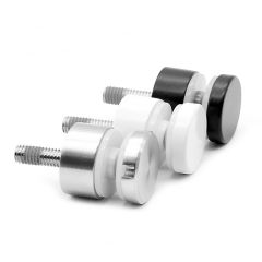 Glass Adapter with Threaded Stud 30mm Ø - 15mm Mounting Distance