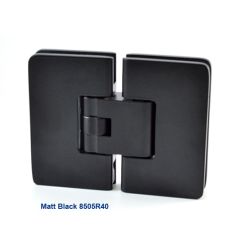 Colcom 8505R62 Matt Black Glass to Glass Shower Door Hinge 180°