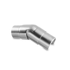 Q-railing Adjustable Connector for Round Cap Rail - 25° to 55° - Downwards