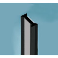 Glass to Glass Partition Joint 180° - Black