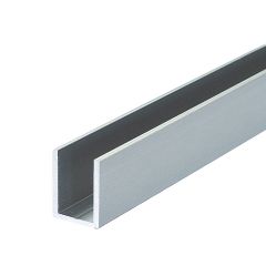 Brushed Nickel U Channel for 10mm Glass Shower Screens