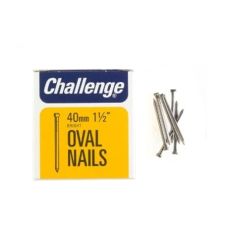 Challenge Oval Nails - Bright Steel