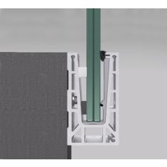 Q-railing Easy Glass Pro Fascia Mount Base Channel Profile Set - 2500mm