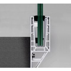 Q-railing Easy Glass Pro Y Fascia Mount Base Channel Profile Set - 2500mm