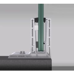 Q-railing Easy Glass Pro F Top Mount Base Channel Profile Set - 2500mm