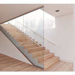 Q-railing Easy Glass Wall Floor to Ceiling Glass Screening Kit - Matt Silver, 2500mm