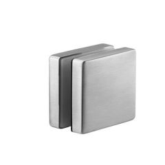 Square Glass Adapter with Threaded Stud 58 x 58mm - 10mm Mounting Distance
