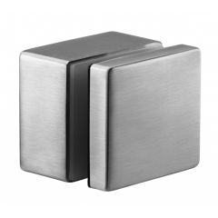 Square Glass Adapter with Threaded Stud 58 x 58mm - 30mm Mounting Distance