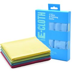 E-CLOTH Glass and Polishing Cleaning Cloth - 4 Pack