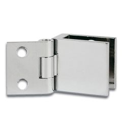 1672 Glass Door Hinge for Inset Doors - Non Drill (32 x 25mm)