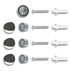 Mirror Screws with Round Covers - Non Drill