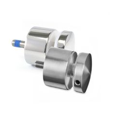 Glass Adapter with Threaded Stud 50mm Ø - 30mm Mounting Distance
