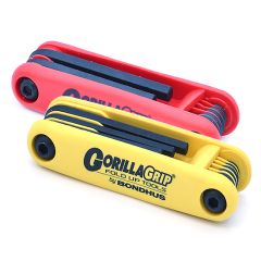 BONDHUS Gorilla Grip 7 & 9 Piece Hex Key Sets 12520 - Twin Pack