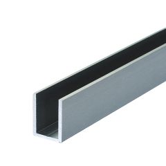 Stainless Steel Look U Channel for 8mm Glass Shower Screens