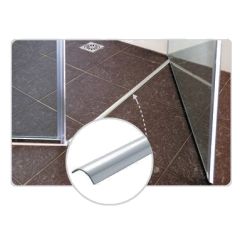 Shower Door Threshold - Stainless Steel