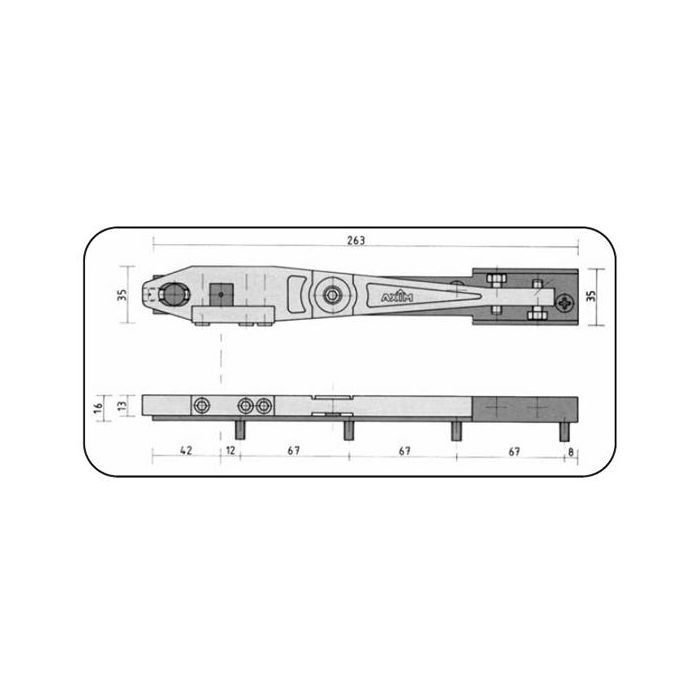 AXIM 8800-T13 Side Load Arm - The Wholesale Glass Company