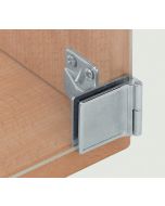 1606 Inset Glass Door Corner Clamping Hinge with Fixing Plate