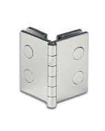 1644 Glass to Glass Door Hinge 90° for Showcase Doors (80 x 60mm)