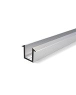 Aluminium Recessed U Channel for 10mm Glass Shower Screens