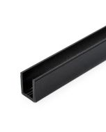 Gloss Black U Channel for 10mm Glass Shower Screens