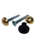 Polished Brass Dome Head Mirror Screws