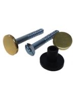Polished Brass Flat Head Mirror Screws