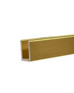 Brushed Satin Brass U Channel for 10mm Glass Shower Screens