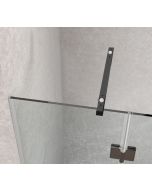 Colcom BlackLine 5F2262 Glass to Wall Square Reinforcement Bar Set