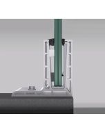 Q-railing Easy Glass Pro F Top Mount Base Channel Profile Set - 2500mm