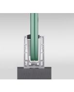 Q-railing Easy Glass Up - Parapet Top Mount Base Channel Profile Set - 5000mm
