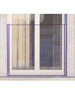 Easy Glass View Juliette Balcony Set - Aluminium, Matt Silver